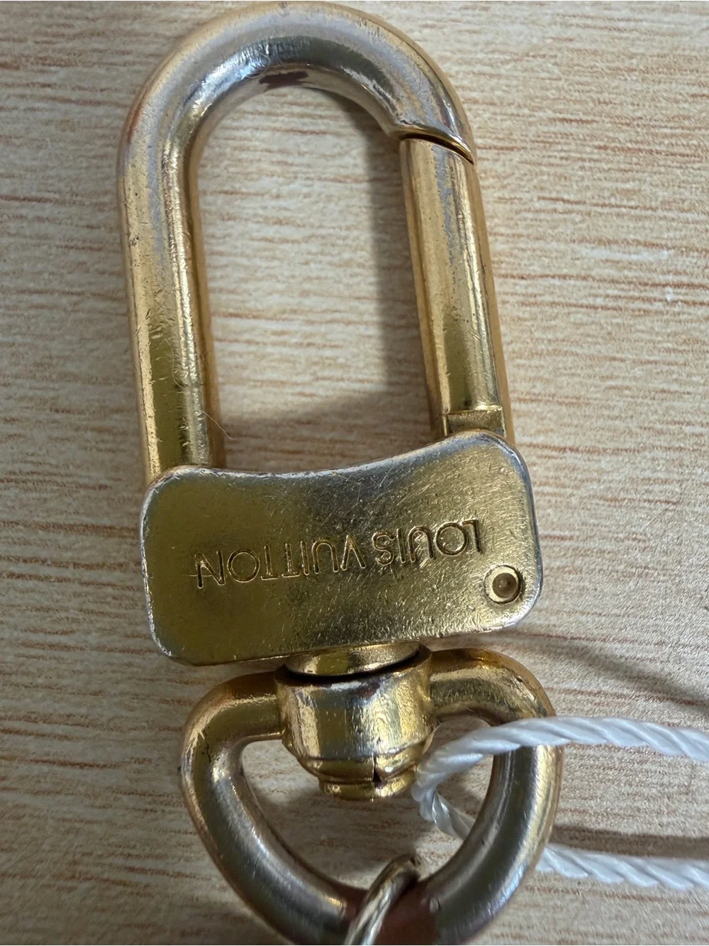 Louis Vuitton pastilles Gold and Brown bag Charm Chain Key Holder